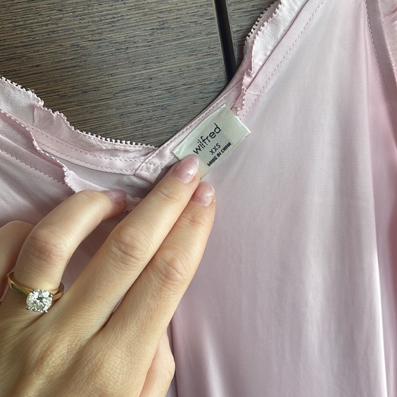 Wilfred Wera Slip Dress Pink Ruffle XXS - Picture 3 of 7